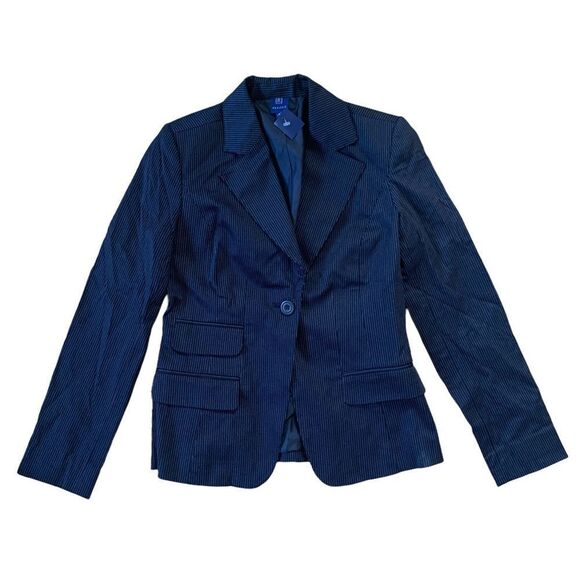 Reitmans Petites Dark Navy Blazer Size 4 - Picture 1 of 9